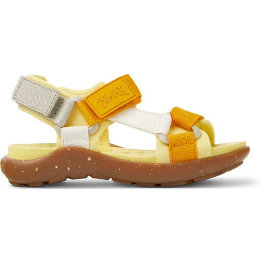 Foto del prodotto CAMPER Wous - Sandali per Bimbe - Giallo, Bianco, Arancione, Tessuto in cotone
