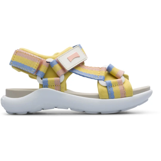 Foto del prodotto CAMPER Wous - Sandali per Bimbe - Giallo, Blu, Rosa, Tessuto in cotone