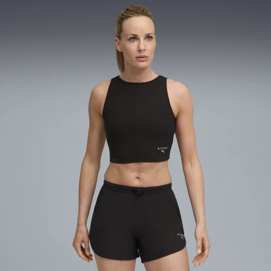 Foto del prodotto Canotta a coste cropped PUMA x HYROX da donna, Abbigliamento, Nero czarny