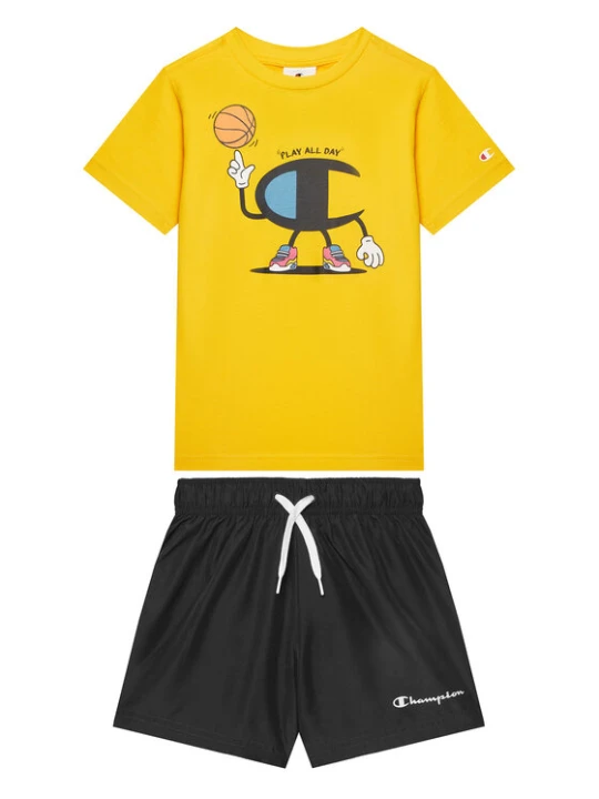 Foto del prodotto Champion Completo T-shirt e pantaloncini 307062 Giallo Regular Fit