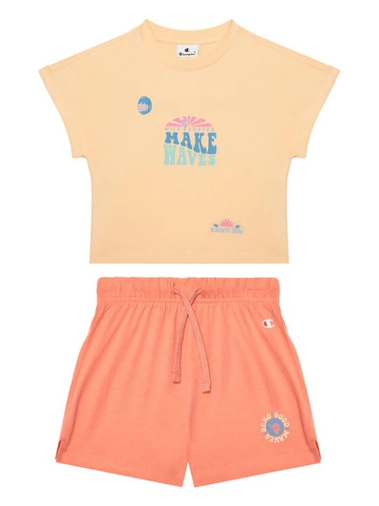 Foto del prodotto Champion Completo T-shirt e pantaloncini 405127 Arancione Regular Fit