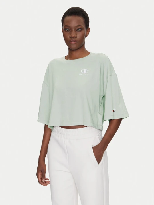 Foto del prodotto Champion T-shirt Icons Washed Look 118023 Verde Loose Fit