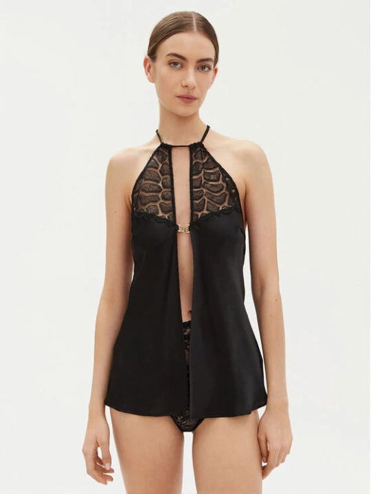 Foto del prodotto Chantelle Sottoveste Reptilia C01NI5 Nero Regular Fit