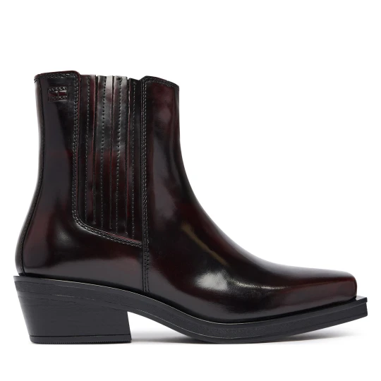 Foto del prodotto Chelsea Tommy Jeans Tjw Brushed Leather Cowboy Boots EN0EN03077 Marrone scuro