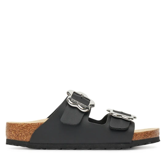 Foto del prodotto Ciabatte Birkenstock Arizona Flower Buckle Kids 1029844 S Nero