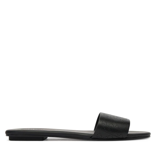 Foto del prodotto Ciabatte Calvin Klein Org Flat Sndl One Bar Lth Aop HW0HW02857 Nero