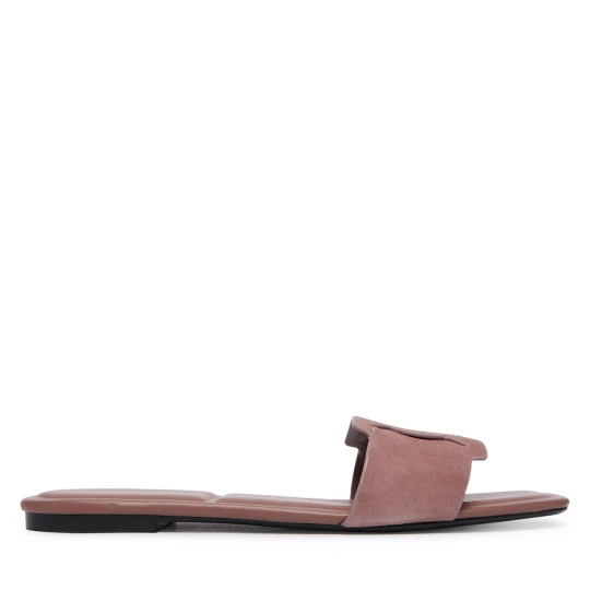 Foto del prodotto Ciabatte Calvin Klein Square Flat Sndl Embl Suede HW0HW03055 Rosa