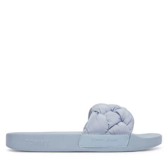 Foto del prodotto Ciabatte Tommy Jeans Tjw Braided Slides EN0EN02975 Celeste Azzurro chiaro