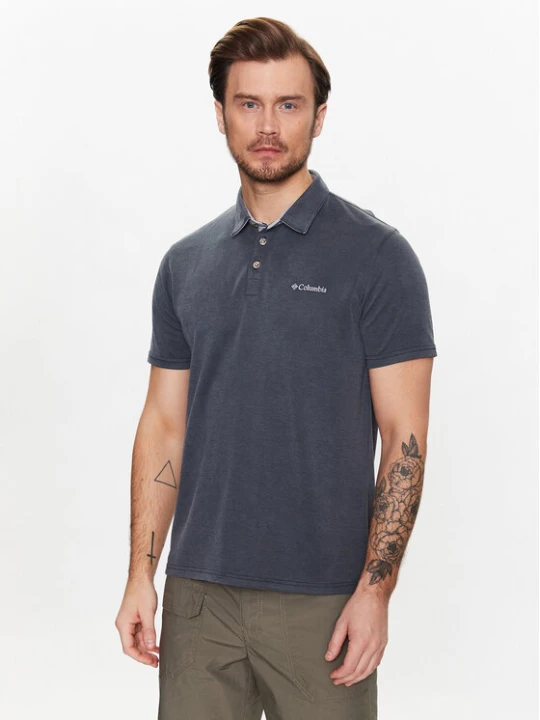 Foto del prodotto Columbia Polo Nelson Point 1772721 Grigio Regular Fit