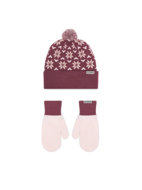 Foto del prodotto Columbia Set di Cappello e Guanti Snowflake 2180781 Rosa scuro