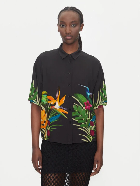 Foto del prodotto Desigual Camicia Artemisa 25SWCW39 Nero Regular Fit