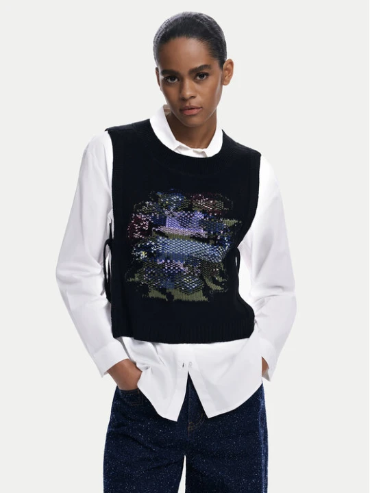 Foto del prodotto Desigual Camicia Chaleco 25WWCW01 Bianco Regular Fit