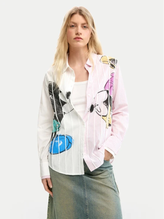 Foto del prodotto Desigual Camicia Lovit Disney 26SWCW19 Multicolore Regular Fit
