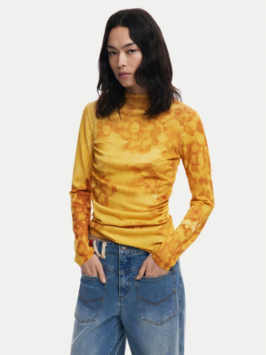 Foto del prodotto Desigual Dolcevita Ottawa 25WWJF38 Giallo Regular Fit