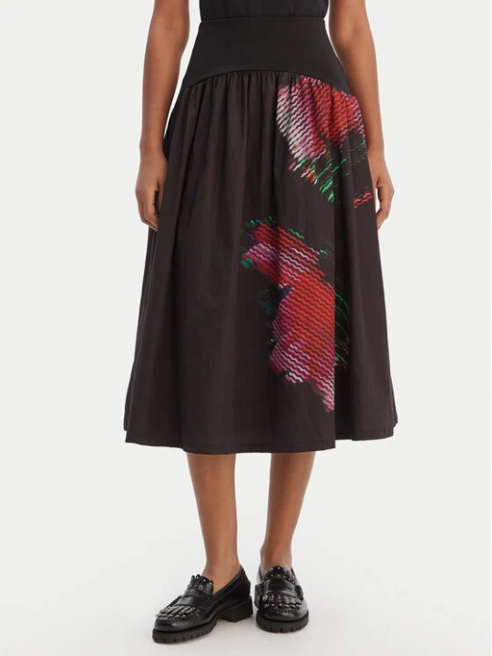 Foto del prodotto Desigual Gonna midi 26SWFW02 Nero Regular Fit