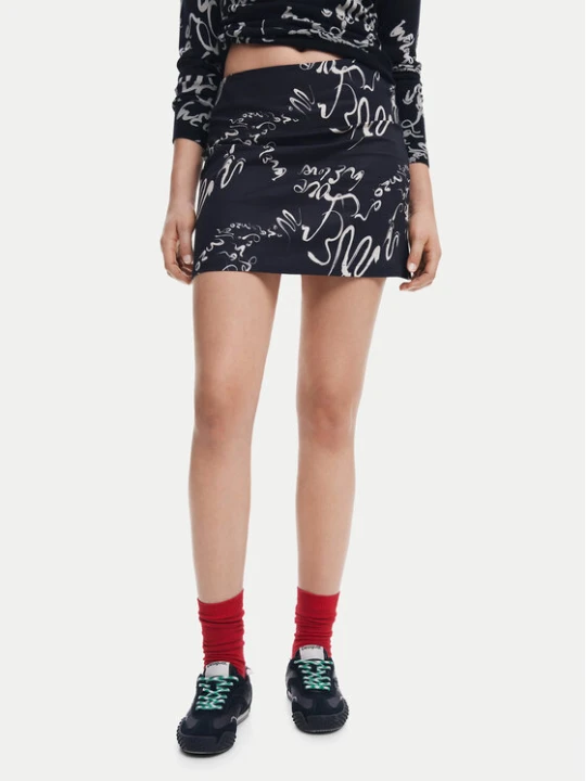 Foto del prodotto Desigual Minigonna 25SWFW03 Nero Regular Fit