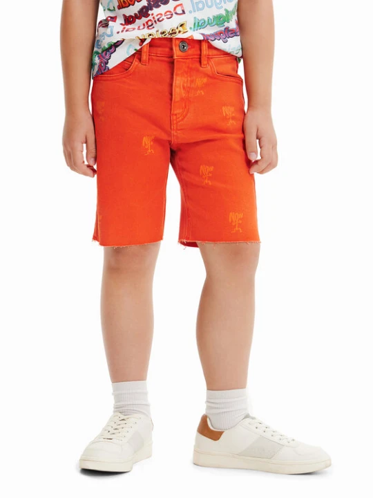 Foto del prodotto Desigual Pantaloncini di jeans 23SBDD01 Arancione Regular Fit