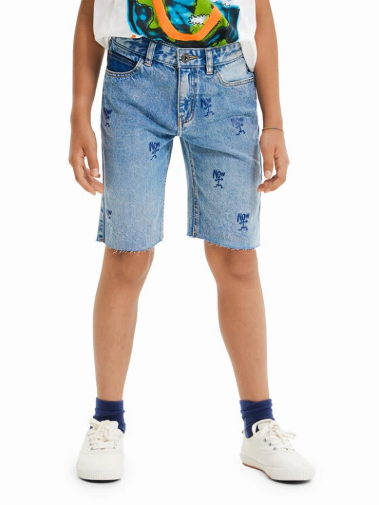 Foto del prodotto Desigual Pantaloncini di jeans 23SBDD01 Blu Regular Fit