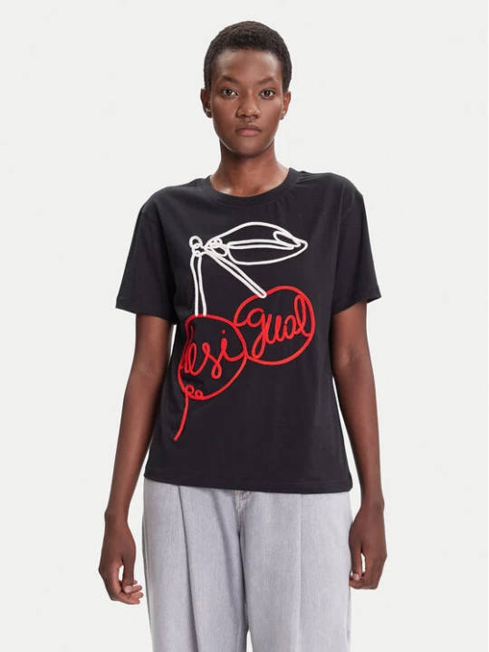Foto del prodotto Desigual T-shirt Berlin 25WWTK51 Nero Regular Fit