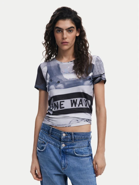 Foto del prodotto Desigual T-shirt Potomac 25SWTKA0 Grigio Slim Fit