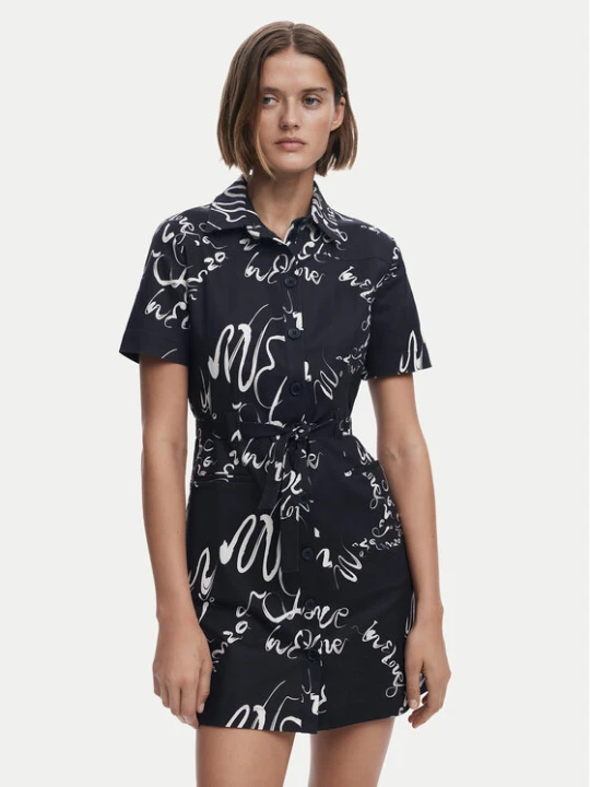 Foto del prodotto Desigual Vestito chemisier 25SWVW38 Nero Regular Fit