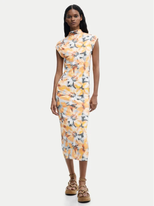 Foto del prodotto Desigual Vestito estivo Martha 26SWVK48 Giallo Slim Fit