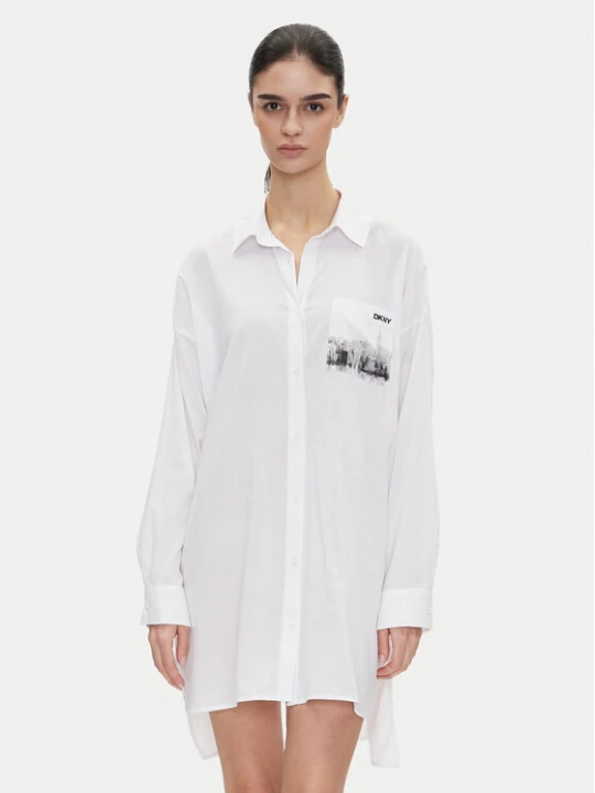 Foto del prodotto DKNY Camicia da notte YI30048 Bianco Relaxed Fit
