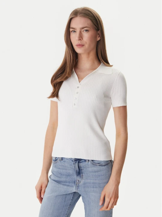 Foto del prodotto DKNY Polo DJ6R0236 Écru Regular Fit Crema