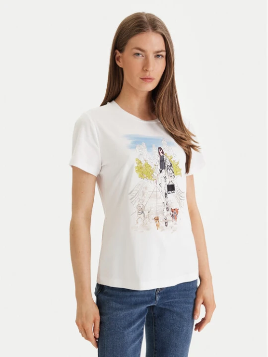 Foto del prodotto DKNY T-shirt Central Park Conversational P61M0WNA Bianco Regular Fit