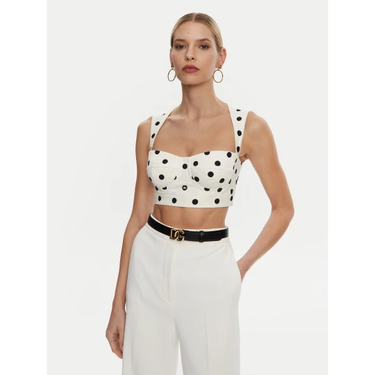 Foto del prodotto Dolce&Gabbana Top F7AA7T FSFNM Bianco Regular Fit Dolce & Gabbana