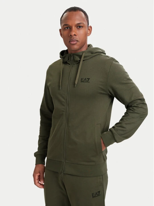 Foto del prodotto EA7 Emporio Armani Felpa 8NPM33 PJVRZ U7014 Verde scuro Regular Fit