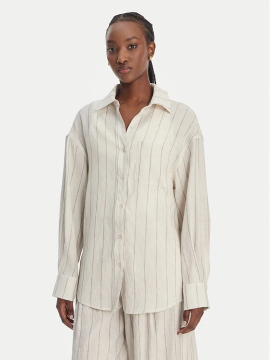 Foto del prodotto Eleh Camicia SS260271 Écru Relaxed Fit Crema