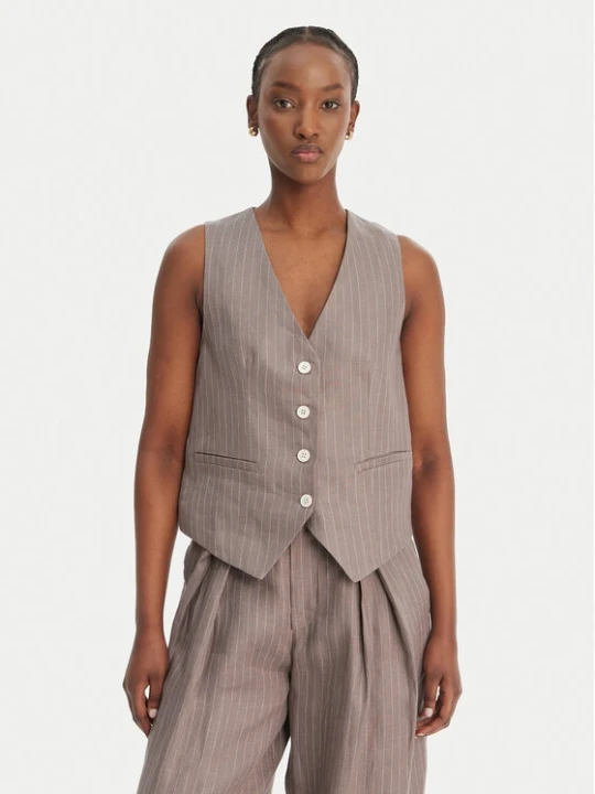 Foto del prodotto Eleh Gilet da completo SS260027 Grigio Oversize