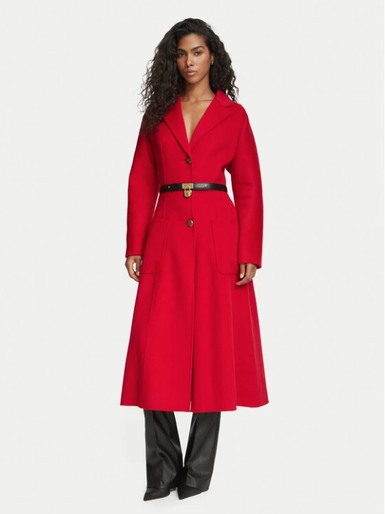 Foto del prodotto Elisabetta Franchi Cappotto di lana CP-03D-67E2-V860 Rosso Regular Fit