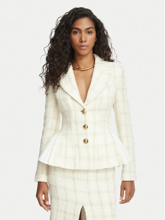 Foto del prodotto Elisabetta Franchi Giacca da abito GI-288-67E2-V960 Crema Slim Fit