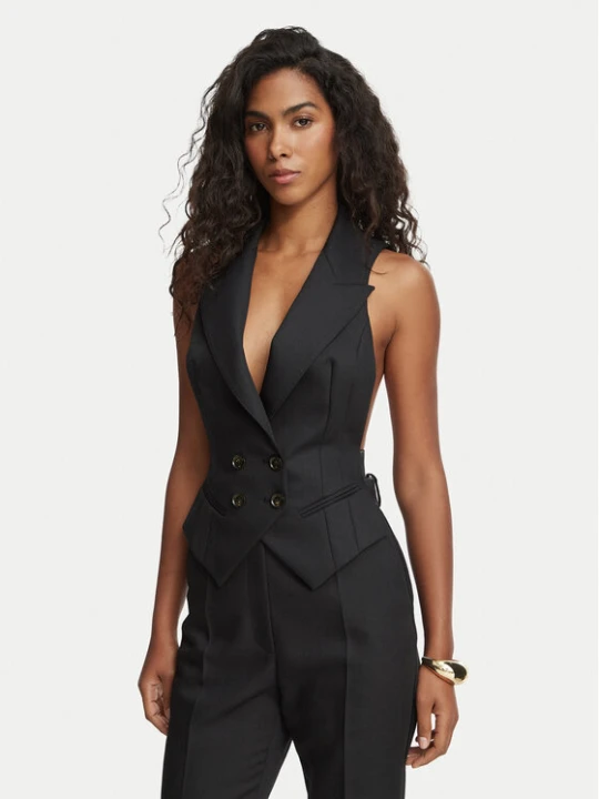 Foto del prodotto Elisabetta Franchi Gilet GL-005-67E2-V390 Nero Slim Fit