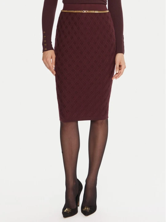 Foto del prodotto Elisabetta Franchi Gonna a matita GK-20B-56E2-V390 Bordeaux Slim Fit