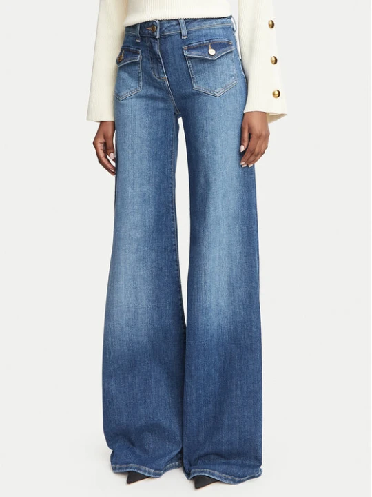 Foto del prodotto Elisabetta Franchi Jeans PJ-18N-66E2-V420 Blu Wide Leg