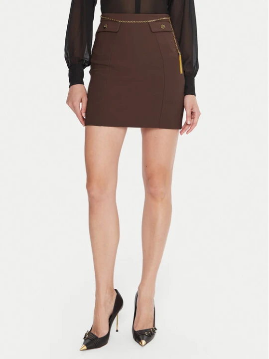 Foto del prodotto Elisabetta Franchi Minigonna GO-148-57E2-V380 Marrone Slim Fit