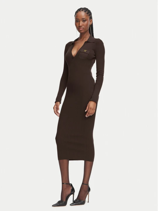 Foto del prodotto Elisabetta Franchi Vestito di maglia AM-08B-66E2-V380 Marrone scuro Slim Fit