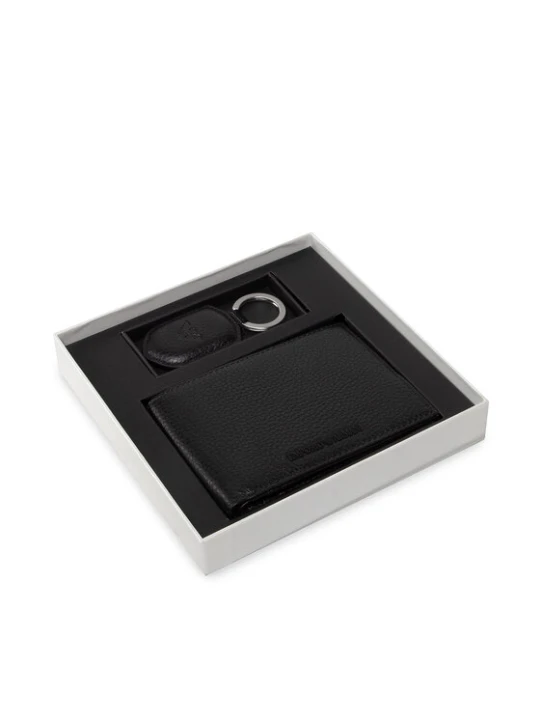 Foto del prodotto Emporio Armani Set portafoglio e portachiavi Y4R222 Y068E 80001 Nero