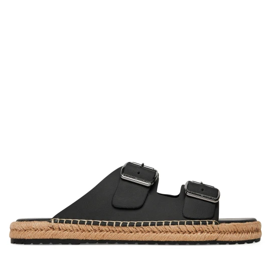 Foto del prodotto Espadrillas Tommy Hilfiger Flex Jutte Hilfiger Lth Sandal FM0FM05646 Nero