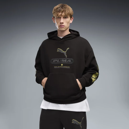 Foto del prodotto Felpa con cappuccio e grafica PUMA Sport da uomo, Accessori, Nero czarny