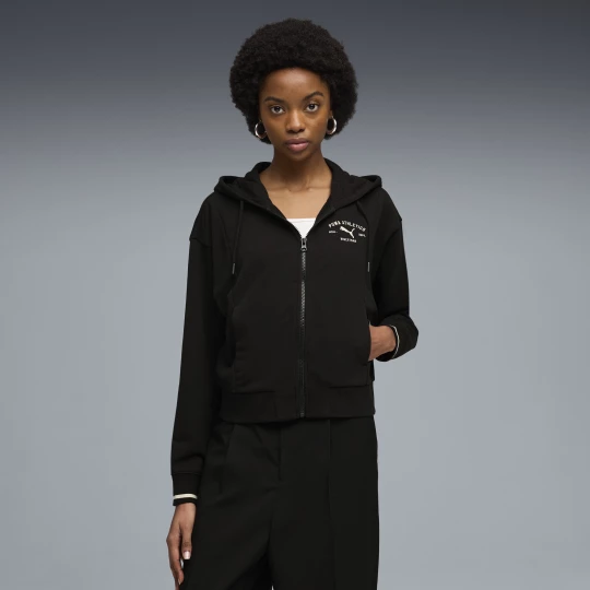 Foto del prodotto Felpa con cappuccio e zip PUMA Class da donna, Abbigliamento, Nero czarny