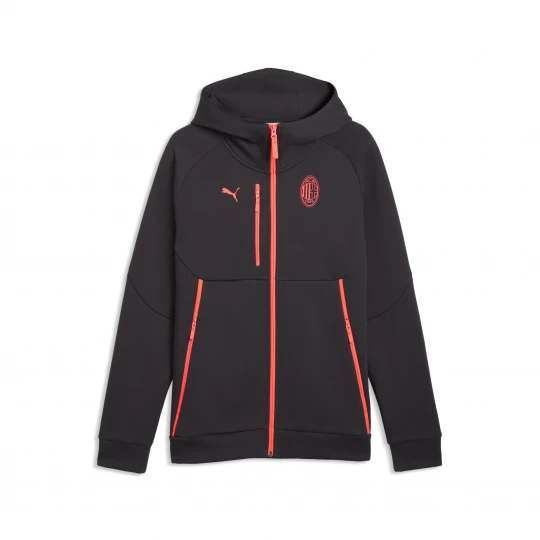 Foto del prodotto Felpa con zip integrale e cappuccio AC Milan PUMATECH da uomo, Accessori, Grigio Gray