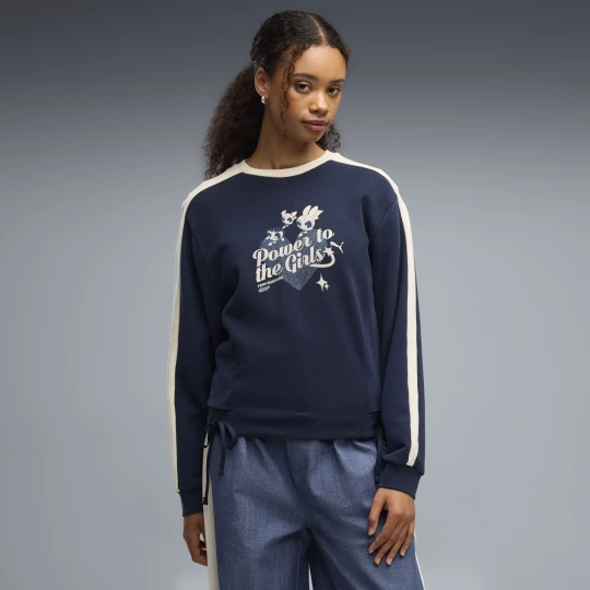 Foto del prodotto Felpa PUMA x POWERPUFF GIRLS da donna, Abbigliamento, Blu niebieski