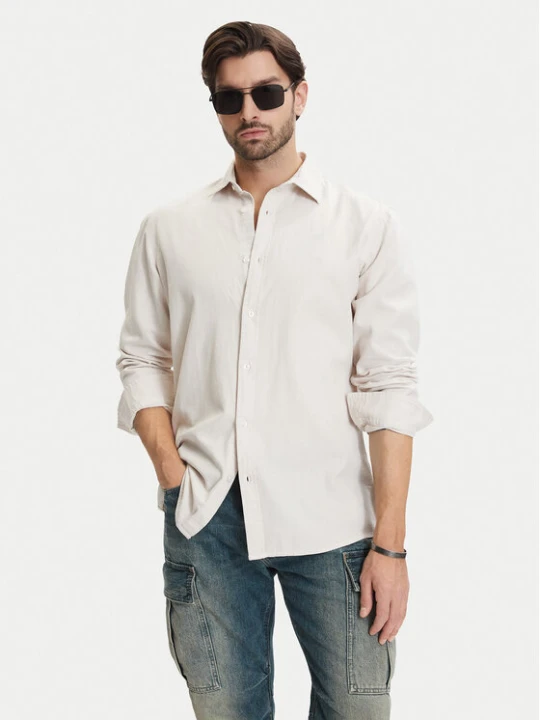 Foto del prodotto G-Star Raw Camicia Clean D25196-D454 Écru Regular Fit Crema