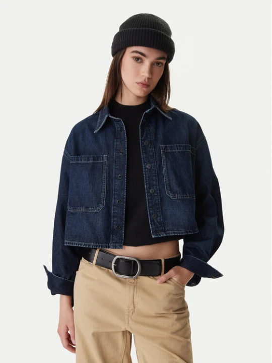 Foto del prodotto G-Star Raw camicia di jeans D26851-E090 Blu scuro Boxy Fit