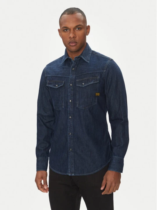 Foto del prodotto G-Star Raw camicia di jeans Dakota D23616-D252 Blu scuro Slim Fit