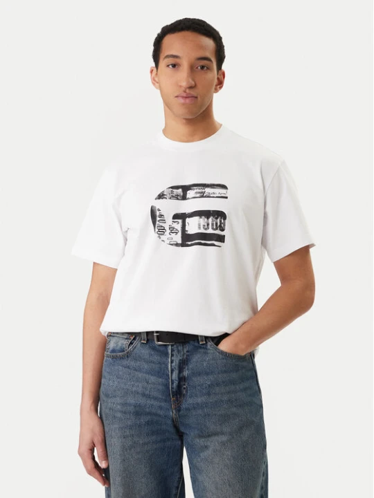 Foto del prodotto G-Star Raw T-shirt G Icon Graphic D28823-E385 Bianco Regular Fit